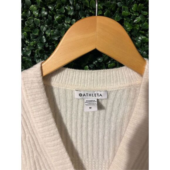 Athleta Layover Cardigan Sz Medium Ivory - Picture 3 of 4